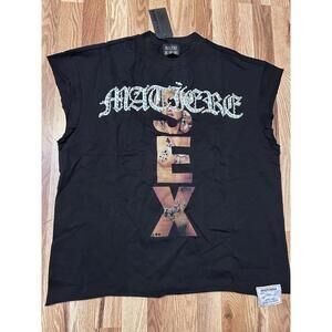 Matiere De Desirs Madonna "Sex" Cutoff T-shirt Black XL NWT